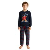 Katia & Bony Erkek Çocuk Snowboard Sweatshirt Pijama Üstü, 4-5 Yaş, 22512K2009, Lacivert, erkek-çocuk