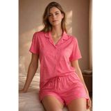 Katia & Bony Floral Outburst Şortlu Pijama Takımı, S, 12612W3001, Pembe, kadın