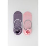 Katia & Bony Kadın 2'li Asta Yoga / Pilates Step Çorap Açık Pembe / Koyu Lila - 39 - 42