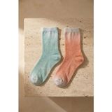 Katia & Bony Kadın 2'li Paket Parlak Simli Soket Çorap - 35 - 39 - Yeşil