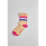 Katia & Bony Kadın Renkli Şeritli Soket Çorap Pudra - 003-Pembe - 43 - 45