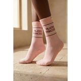 Katia & Bony Kadın Soket Pilates Çorabı Pembe Mix %72 Pamuk Kaydırmaz Tabanlı Modern Tasarım - 35 - 38