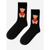Katia & Bony Kadın Teddy Desenli Soket Çorap Siyah - 35 - 38