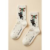 Katia & Bony Kedi Desenli Çocuk Soket Çorap 2-4 Yaş, 2-4 Yaş, 12601G2030, Kahverengi, erkek-çocuk