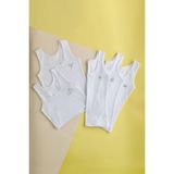 Katia & Bony Kız Çocuk 5 li Paket Kalın Atlet Beyaz %95 Pamuk 5% Elastan Özellikli - 2