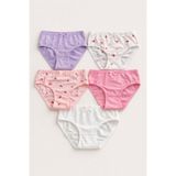 Katia & Bony Kız Çocuk 5'Li Flamingo Desenli Slip Külot, 7-8 Yaş, 12603E2004, ÇOK RENKLİ, kız-çocuk