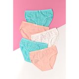 Katia & Bony Kız Çocuk 5'Li Paket Yıldız Desenli Slip Külot, 10 Yaş, 22403G4023, ÇOK RENKLİ, kız-çocuk