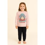 Katia & Bony Kız Çocuk Bubble Desenli Pijama Takımı 4-5 Yaş, 4-5 Yaş, 22510G2001, Pembe, kız-çocuk