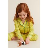 Katia & Bony Kız Çocuk Çiçekli Pijama Takımı Hardal - 6 - 7 Yaş