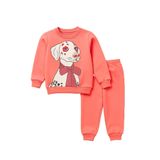 Katia & Bony Kız Çocuk Dalmaçyalı Köpek Desenli Pijama Takımı 4-5 Yaş, 4-5 Yaş, 22510G2002, Pembe, kız-çocuk