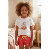 Katia & Bony Kız Çocuk Sea La Vie Denizaltı Baskılı Şortlu Pijama Takımı, 4-5 Yaş, 12612K2012, Beyaz, kız-çocuk