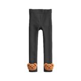 Katia & Bony Kız Çocuk Teddy Aksesuarlı İçi Havlu Tayt Koyu Gri 5-7 Yaş, 5-7 Yaş, 22501G2031, KOYU GRI, kız-çocuk