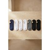 Katia & Bony Unisex 7'li Paket Sneakers Patik Çorap Siyah / Beyaz / Lacivert / Antrasit - 43 - 46 - Siyah - Beyaz - Lacivert - Antrasit
