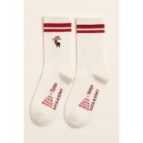 Katia & Bony Unisex Geyikli Yılbaşı Soket Çorap 39-42, 39-42, 22501K2017, Beyaz, üniseks-yetişkin