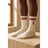 Katia & Bony Unisex Geyikli Yılbaşı Soket Çorap Beyaz - 43 - 46