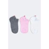Katia&Bony Run 3 lü Çocuk Basic Patik Çorap GREY/Beyaz/Pembe
