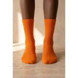 Katia&Bony Unisex K&B Nakışlı Soket Çorap Turuncu