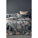 Katie 300 Tc (120 Tel) Dijital Pamuk Saten Nevresim Takımı Çift Kişilik - Renkli - 200 x 220 cm