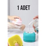 katilus Duş Jeli Hazneli Banyo Masaj Fırçası Silikon Fırça Vücut Temizleme Peeling Kesesi Kedi Köpek Fırçası