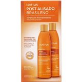 Kativa Post Alisado Düzleştirici Etkili Şampuan 225 ml + Saç Kremi 225 ml - 4 Adet