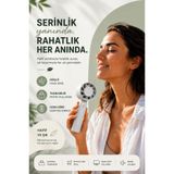 KATJMER Taşınabilir Mini El Fanı USB Şarjlı 3 Kademeli Sessiz Masaüstü Vantilatör