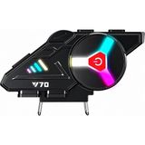 Katjmer Y70 Bluetooth 5.3 Motosiklet Kask Içi Kulaklık Ipx6 Suya Dayanıklı Gürültü Azaltma