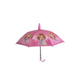 Katlanabilen Koruma Kılıflı Bardaklı Düdüklü 70 Cm! Pembe Prenses Kız Çocuk Şemsiyesi P382S9702