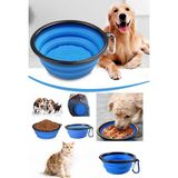 Katlanabilir 350 ml Kedi ve Köpek Mama ve Su Kabı, Pratik ve Kullanışlı - Seçenek 1