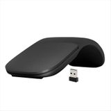 Katlanabilir Ark Dokunmatik Kablosuz Mouse – Ultra Ince, Sessiz, 2.4g USB Alıcılı, Pc/laptop Uyumlu - Siyah