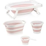 Katlanabilir Banyo Seti Pudra 4 lü Set