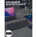 Katlanabilir Bluetooth Klavye 3 Cihaz Bağlantılı Kablosuz Taşınabilir Klavye - Lisinya
