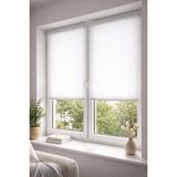 Katlanabilir Cam Balkon Plise Perde Beyaz (Isteğe Bağlı Vidalı Veya Kancalı) - 80 x 220