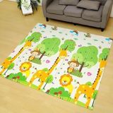 Katlanabilir Çift Taraflı Çocuk Bebek Oyun Matı Oyun Aktivite Halısı - 150X200X1 cm (Çantalı)