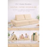 Katlanabilir Çocuk Koltuğu | Yatak & Minder – Çok Amaçlı Modüler Tasarım