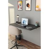 Katlanabilir Duvara Monte Masa - 50x90 Cm Ofis, Ev Çalışma Masası Antrasit