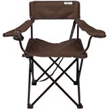 Katlanabilir Kamp Sandalyesi – 120 Kg Taşıma Kapasiteli, Taşıması Kolay, Kumaş Açık Kahve - 6456 Ecorce Tube Marron - Polyester