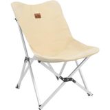 Katlanabilir Kamp Sandalyesi, Omuz Askılı, Outdoor ve İç Mekan Kullanımı, Su Geçirmez 690D Oxford Kumaş, Alüminyum İskelet, Bej, 55x54x80 cm, 2.78 kg