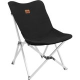Katlanabilir Kamp Sandalyesi, Omuz Askılı, Outdoor ve İç Mekan Kullanımı, Su Geçirmez 690D Oxford Kumaş, Alüminyum İskelet, Siyah, 55x54x80 cm, 2.78 kg (Siyah)