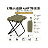 Katlanabilir Kamp Taburesi Argeus Pad Ultra Portatif Haki