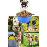Katlanabilir Kedi Köpek Mama ve Su Kabı, Mavi, Pratik ve Hafif Tasarım - Seçenek 1