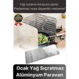Katlanabilir Kolay Silinir Paslanmaz Ocak Kızartma Pişirme Yağ Sıçrama Koruyucu Alüminyum Paravan