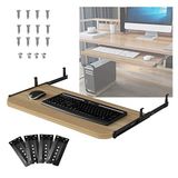 Katlanabilir Masa Ayarlanabilir Ofis ve Ev Basit Masa Yemek Masası, Ayarlanabilir Klavye Tepsisi 60x27cm Masanın Altında, Fare Depolamalı Sürgülü Bilgisayar Klavye Kolu, Kolay Montaj, 5 Renk Avai