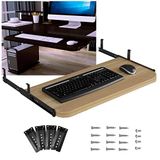 Katlanabilir Masa Ayarlanabilir Ofis ve Ev Basit Masa Yemek Masası, Bilgisayar için Masa Altı Sürgülü Klavye Tepsisi - Ayarlanabilir Kol Fare Saklama, Ergonomik Tasarım, Kas Yorgunluğunu Azaltır, Bla