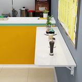 Katlanabilir Masa Ayarlanabilir Ofis ve Ev Basit Masa Yemek Masası, Yerden Tasarruflu Duvara Monte Katlanır Bilgisayar Masası Küçük Alanlar için Kompakt Katlanır Masa Mükemmel Mutfak Kahvaltı Bar ve