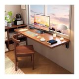 Katlanabilir Masa Ayarlanabilir Ofis ve Ev Basit Masa Yemek Masası, Yerden Tasarruflu Duvara Monte Katlanır Masa, Kahverengi 60x30 cm (23.6x11.8), Çok Yönlü Açılır Yaprak Mutfak Masası, Kompakt