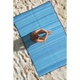 Katlanabilir Mavi Plaj Kamp Piknik Bahçe Balkon Teras Hasır Halı Mat Savan Kilim Karavan Halısı 120x180 - 120 x 180 cm
