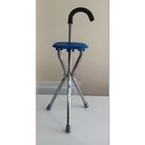 Katlanabilir Oturaklı Baston 3 Ayaklı Tripod Tasarım Mavi (2 Yıl Garantili)
