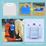 Katlanabilir Outdoor Kamp Piknik Su Bidonu 10 Litre Şeffaf