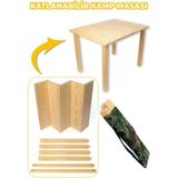 Katlanabilir Piknik Masası Pratik Kolay Taşınır Çantalı Bahçe Kamp Masası