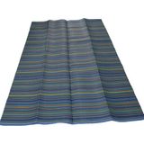 Katlanabilir Plastik Hasır Halı Kilim Piknik Plaj Park Bahçe - 180 x 270 cm - Mavi